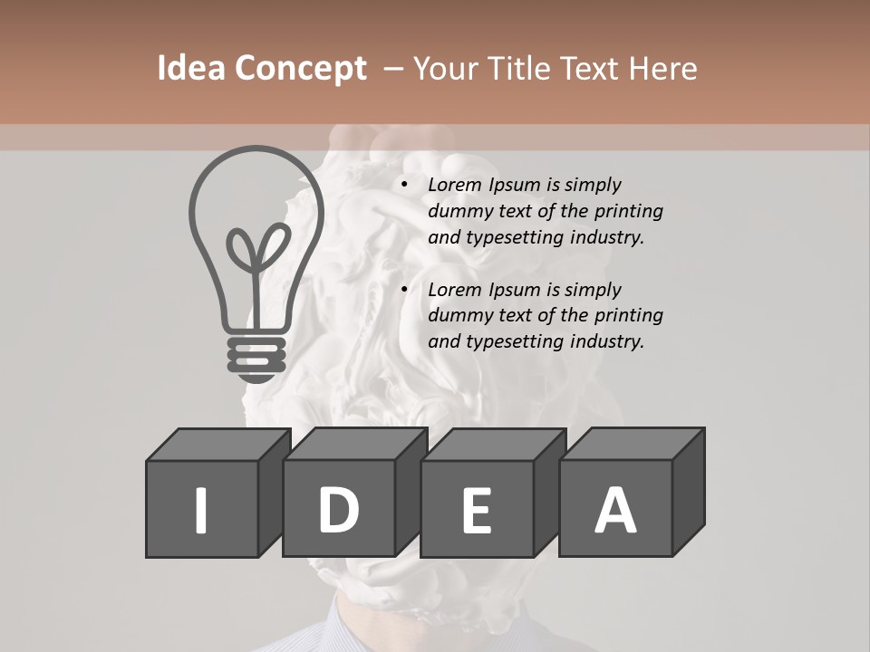 Male One Shave PowerPoint Template