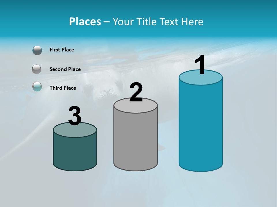 Underwater Fjord Berg PowerPoint Template