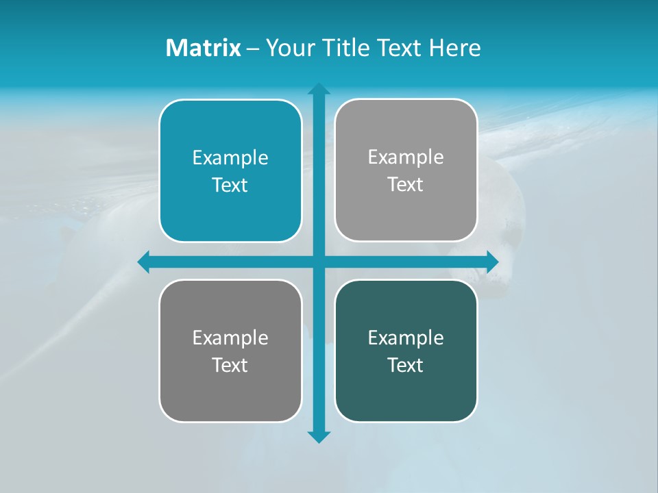 Underwater Fjord Berg PowerPoint Template