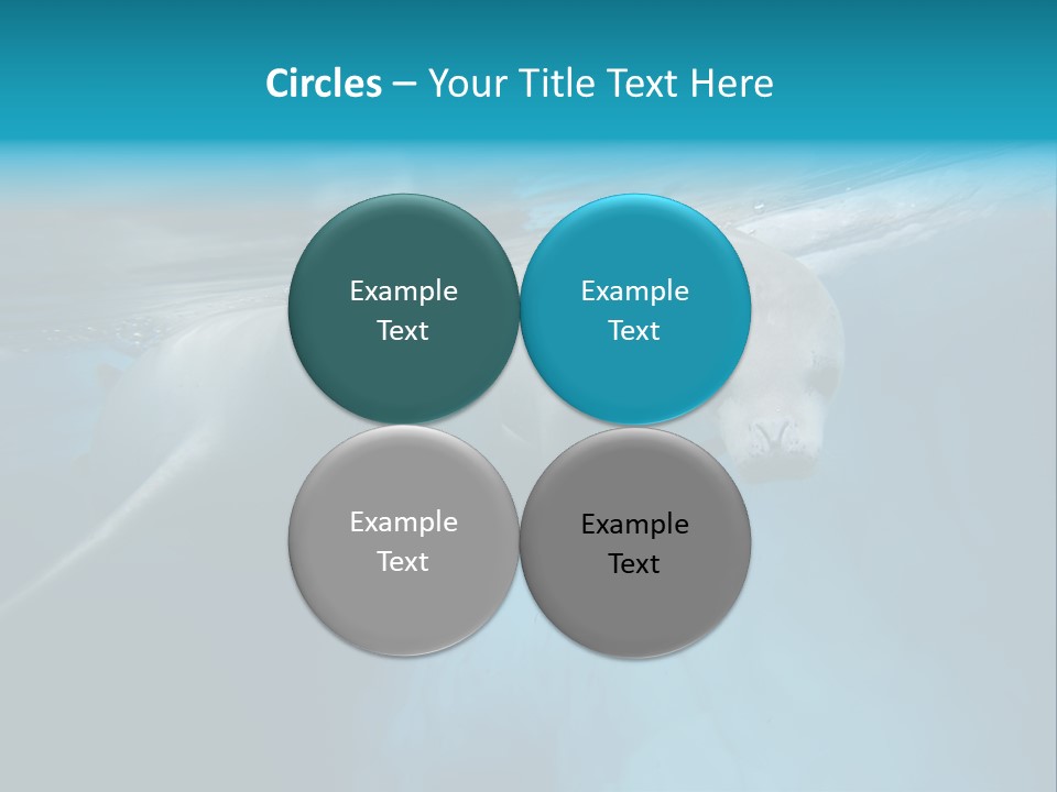 Underwater Fjord Berg PowerPoint Template