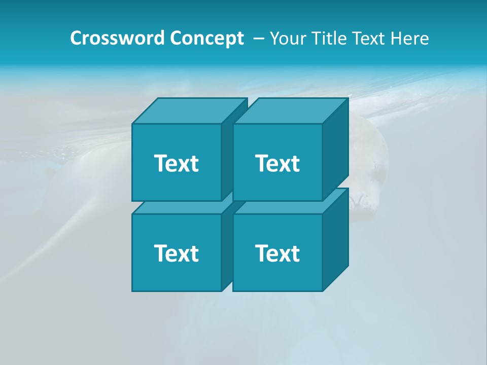 Underwater Fjord Berg PowerPoint Template