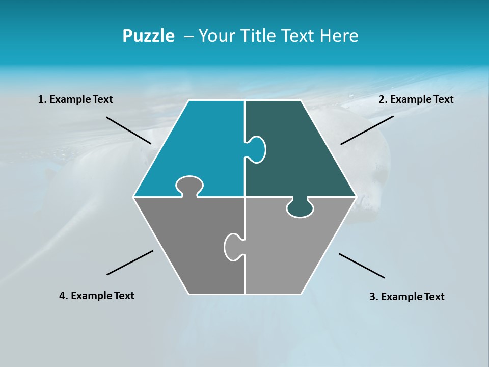 Underwater Fjord Berg PowerPoint Template