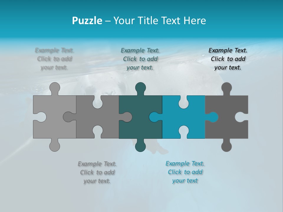 Underwater Fjord Berg PowerPoint Template