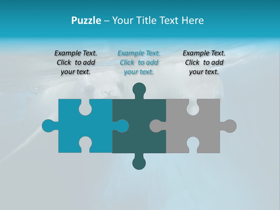 Underwater Fjord Berg PowerPoint Template