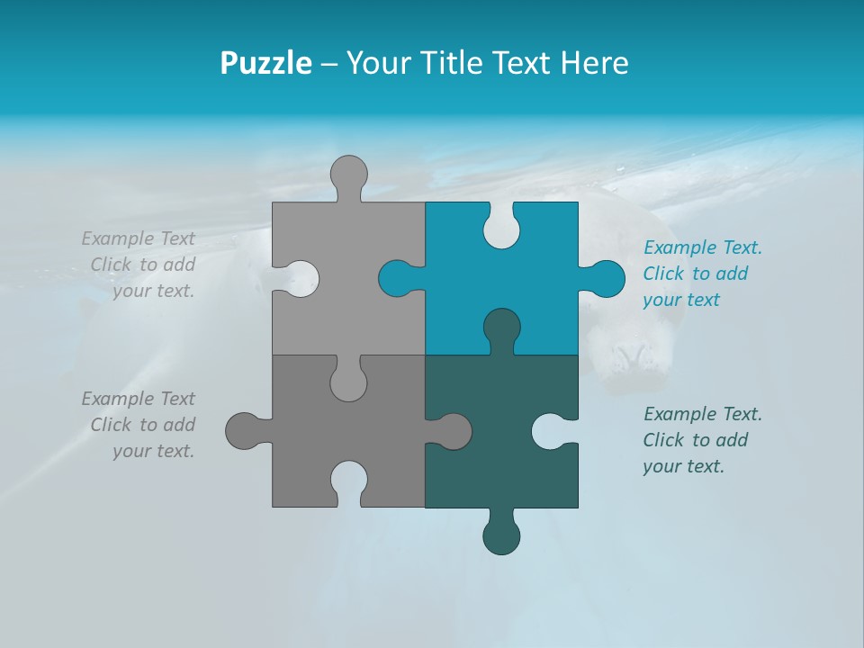 Underwater Fjord Berg PowerPoint Template