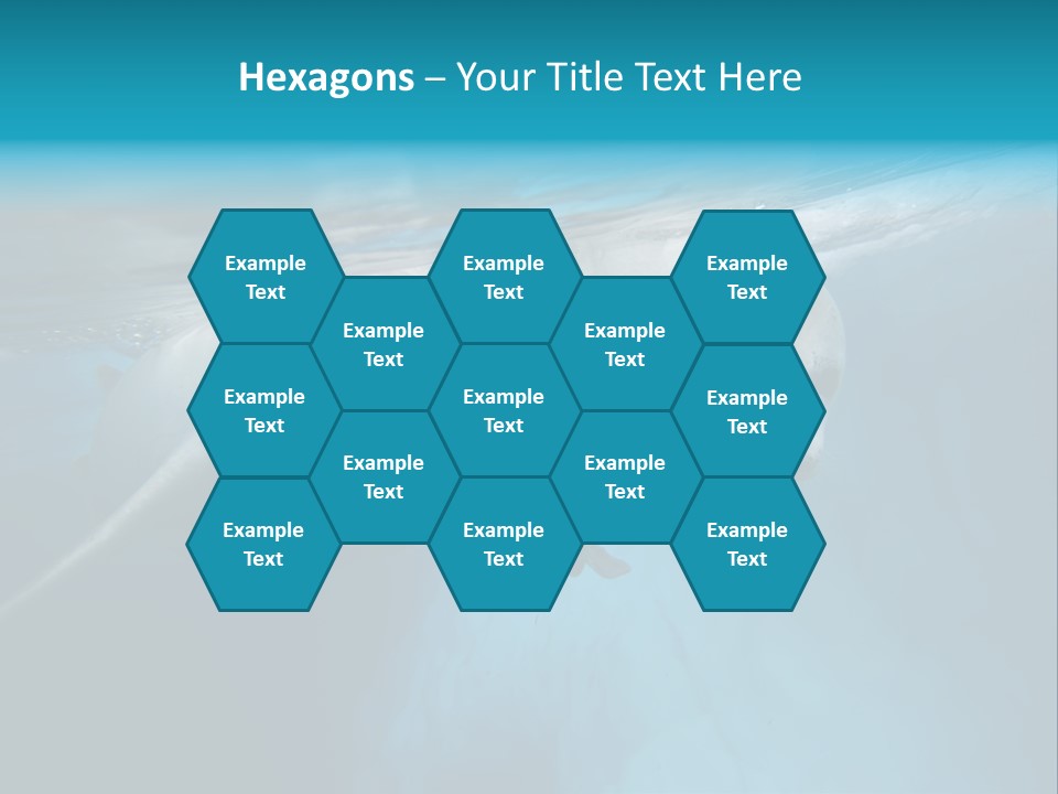 Underwater Fjord Berg PowerPoint Template