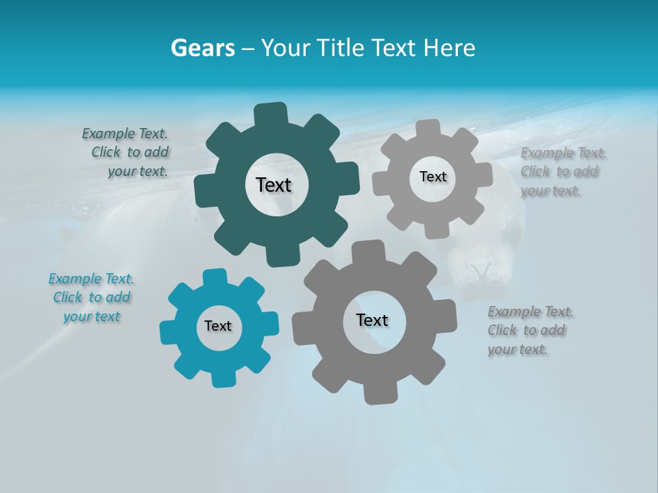 Underwater Fjord Berg PowerPoint Template