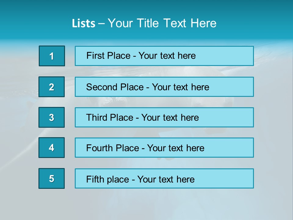 Underwater Fjord Berg PowerPoint Template