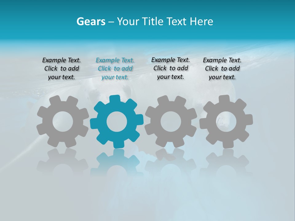 Underwater Fjord Berg PowerPoint Template