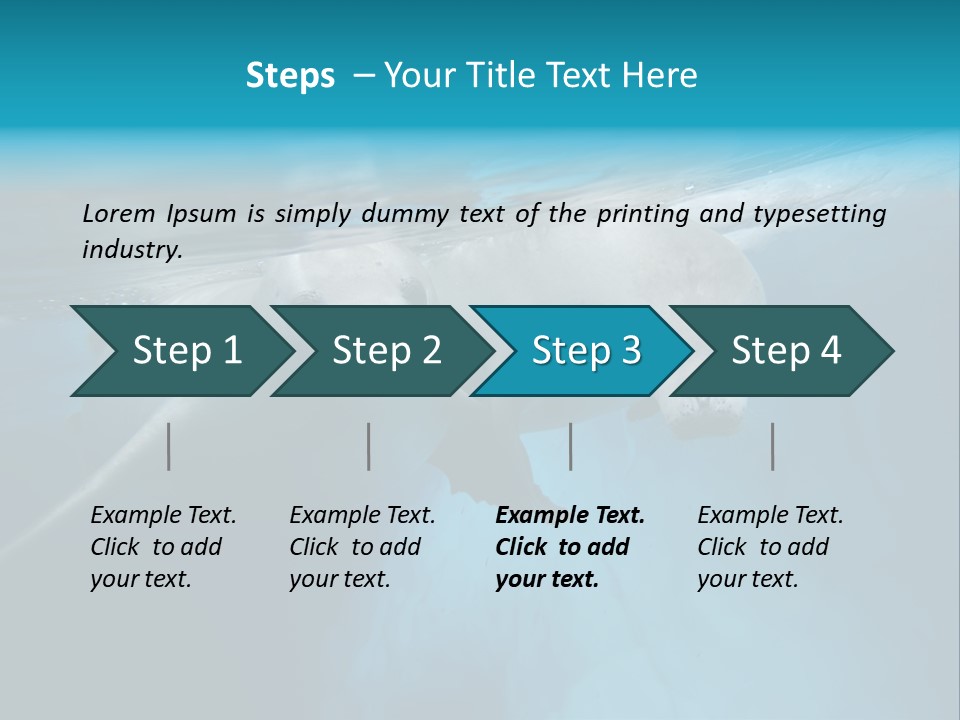 Underwater Fjord Berg PowerPoint Template