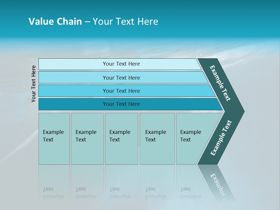 Underwater Fjord Berg PowerPoint Template