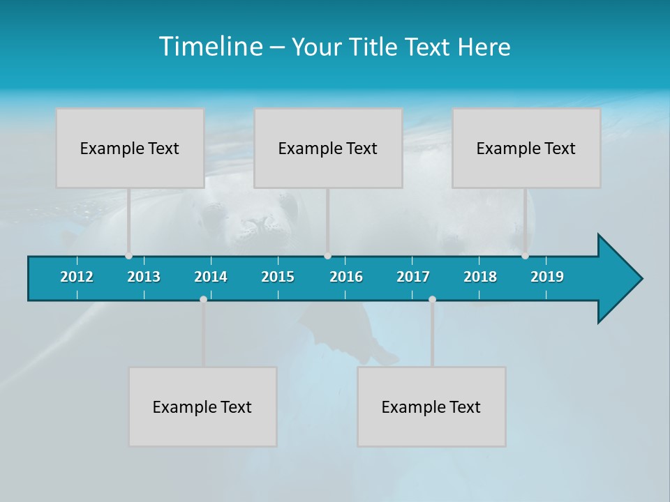 Underwater Fjord Berg PowerPoint Template