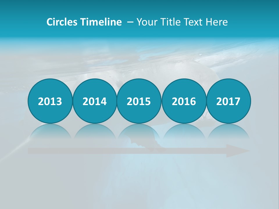 Underwater Fjord Berg PowerPoint Template