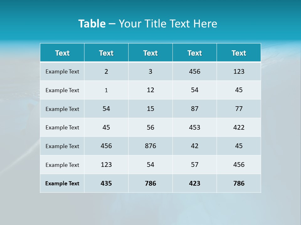 Underwater Fjord Berg PowerPoint Template