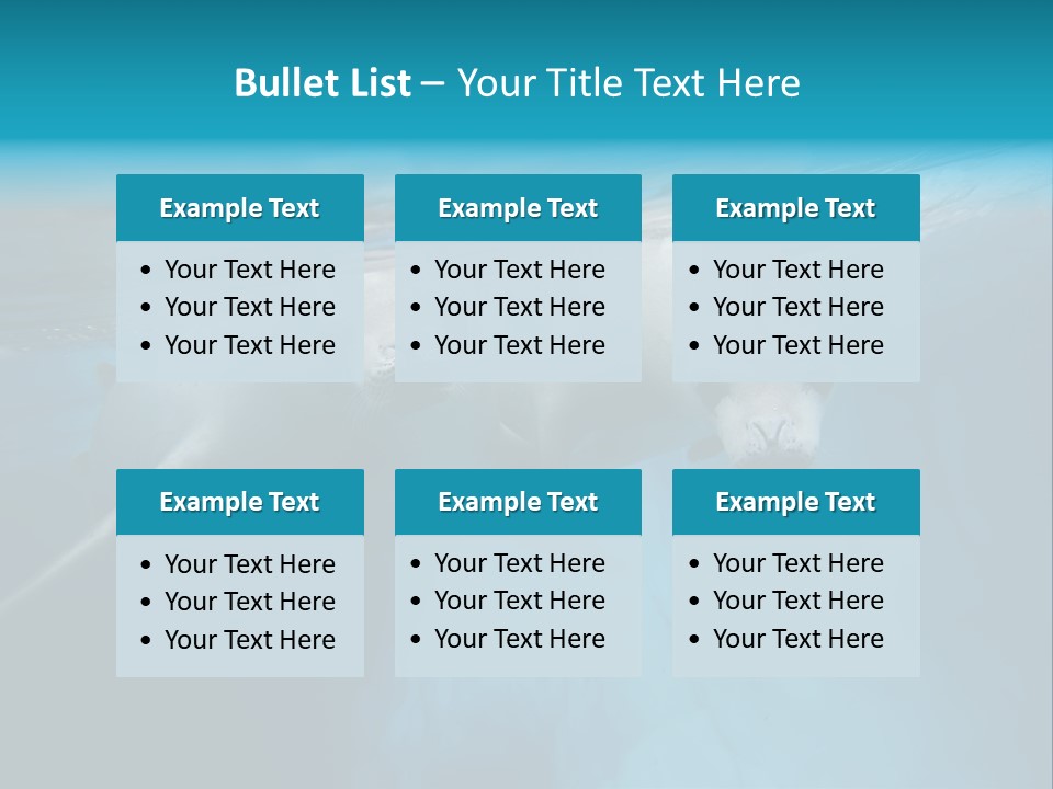 Underwater Fjord Berg PowerPoint Template