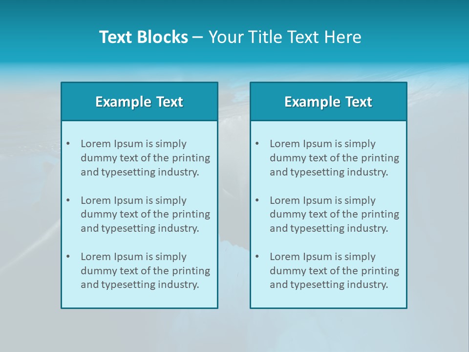 Underwater Fjord Berg PowerPoint Template