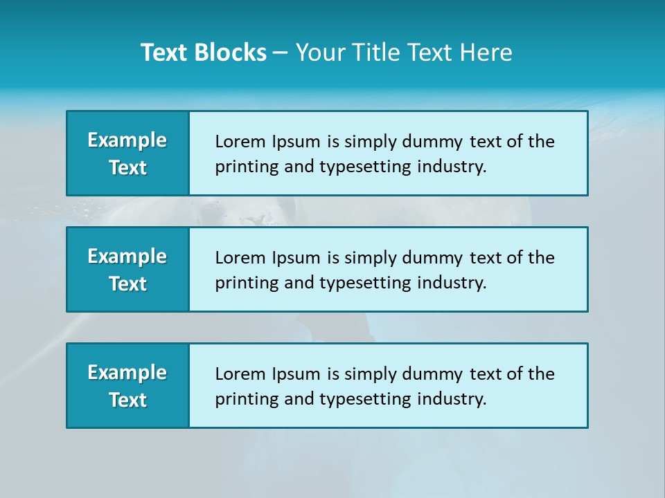Underwater Fjord Berg PowerPoint Template