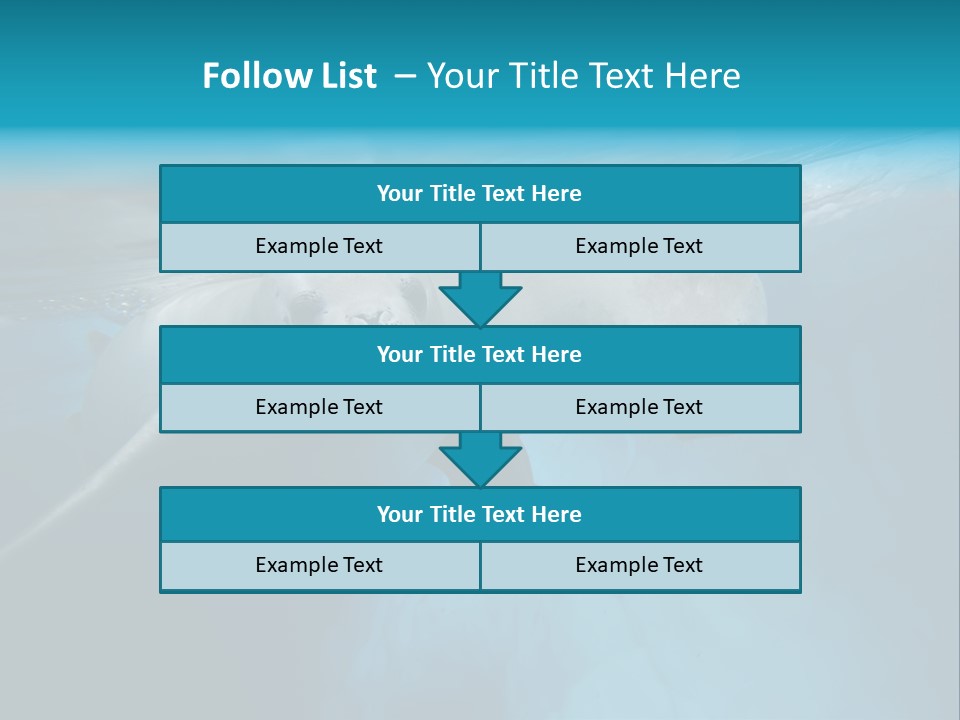 Underwater Fjord Berg PowerPoint Template