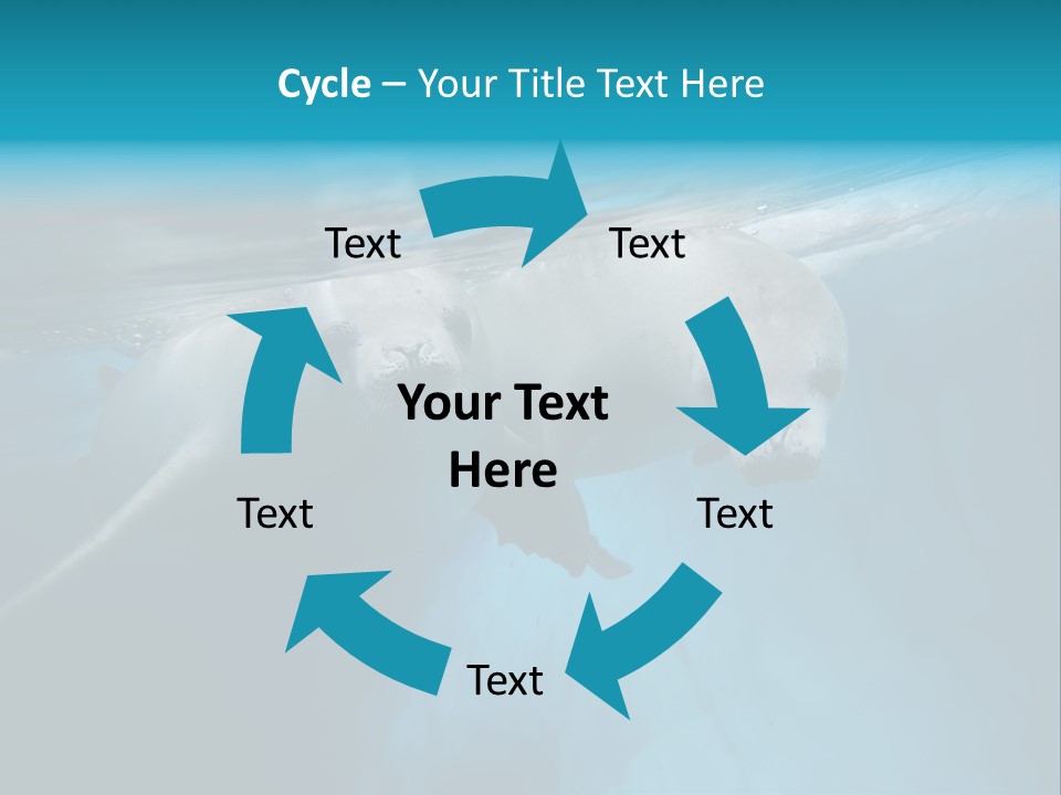 Underwater Fjord Berg PowerPoint Template