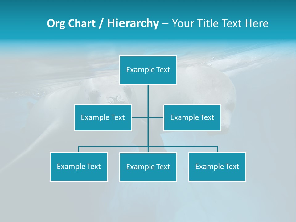Underwater Fjord Berg PowerPoint Template