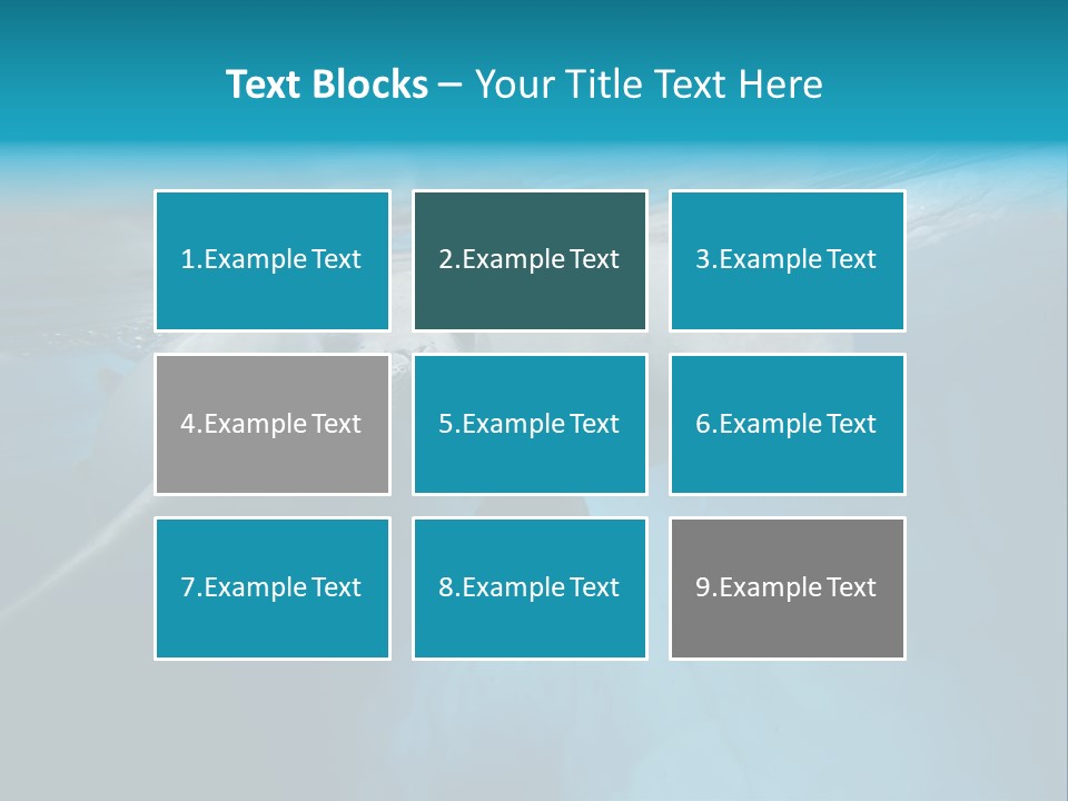 Underwater Fjord Berg PowerPoint Template