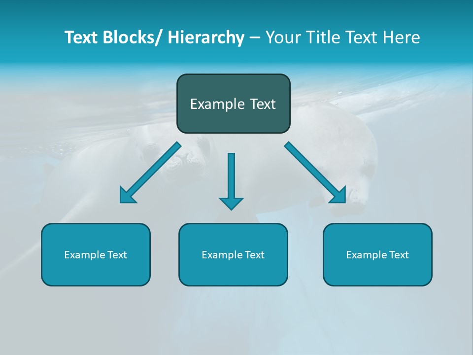 Underwater Fjord Berg PowerPoint Template