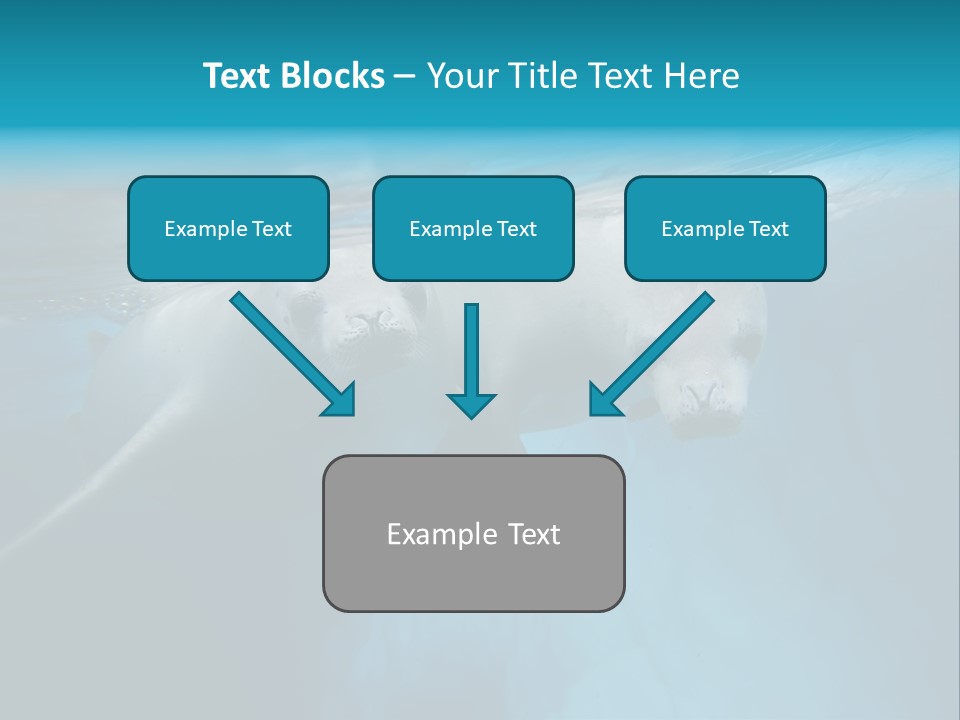Underwater Fjord Berg PowerPoint Template