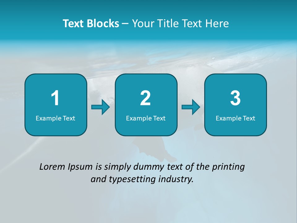 Underwater Fjord Berg PowerPoint Template