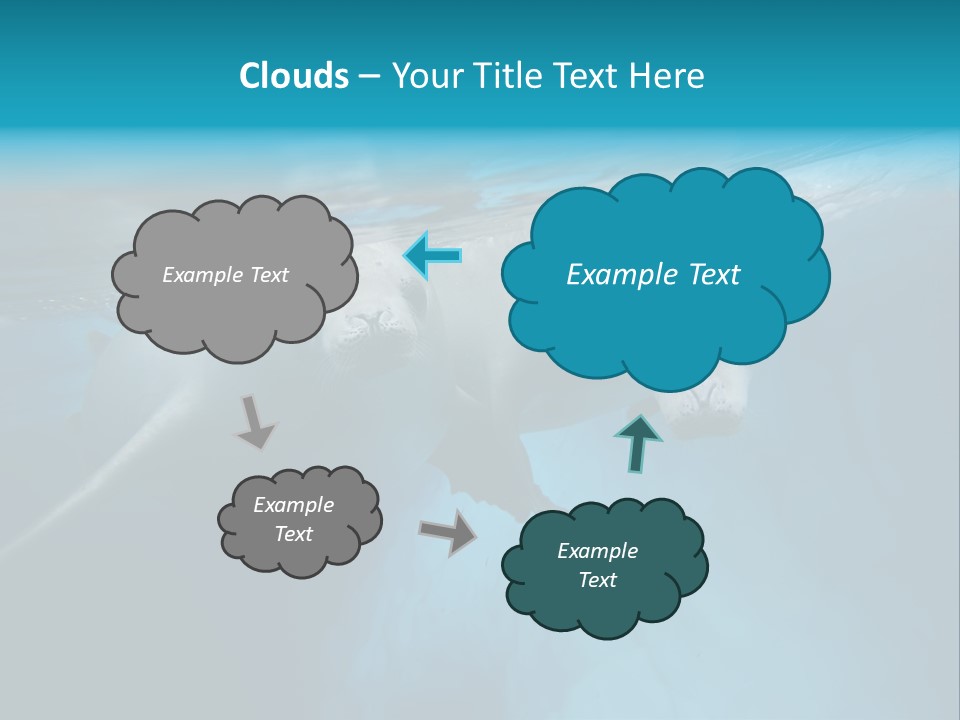 Underwater Fjord Berg PowerPoint Template