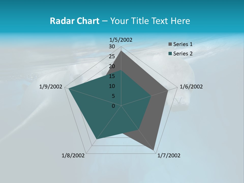 Underwater Fjord Berg PowerPoint Template
