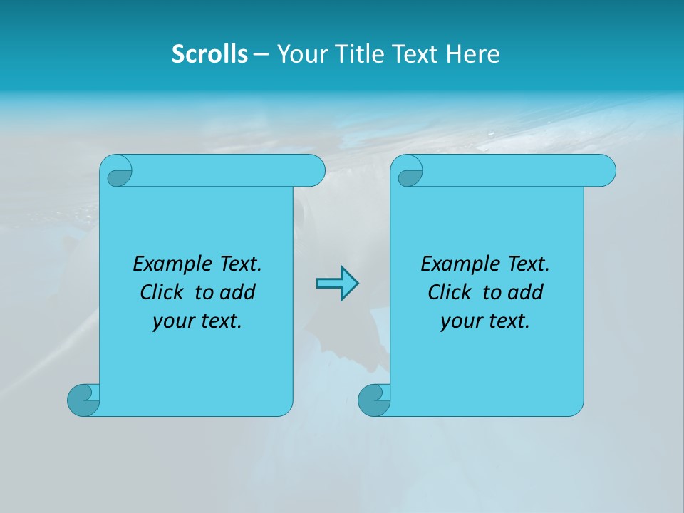 Underwater Fjord Berg PowerPoint Template