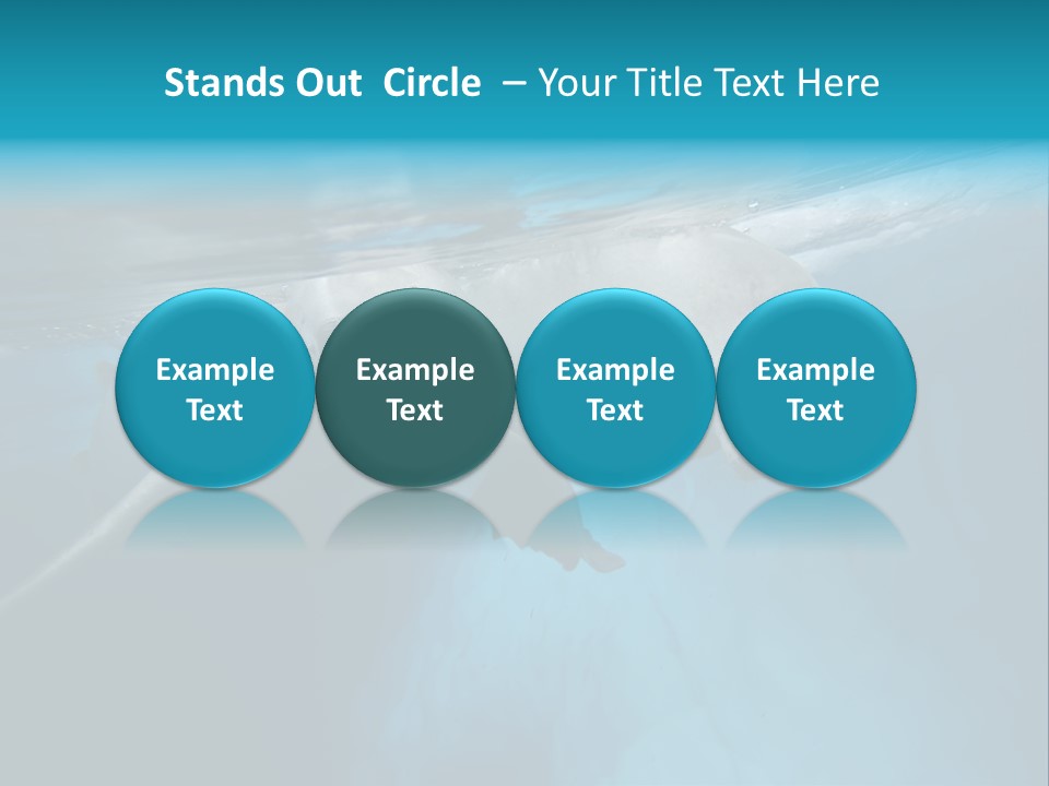 Underwater Fjord Berg PowerPoint Template