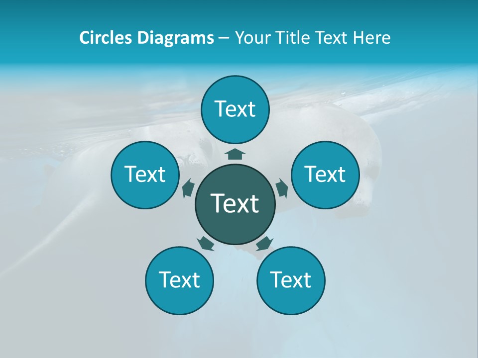 Underwater Fjord Berg PowerPoint Template