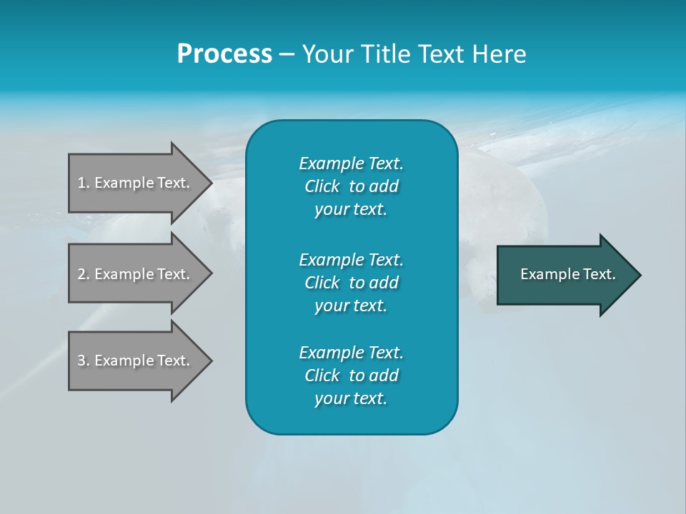 Underwater Fjord Berg PowerPoint Template