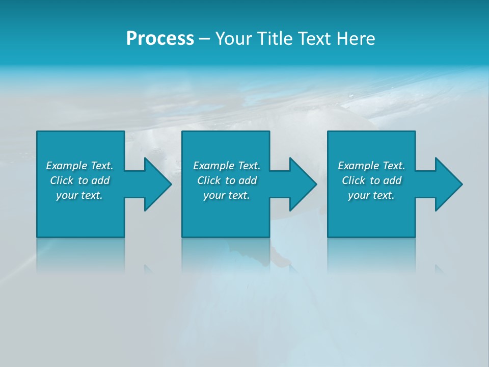 Underwater Fjord Berg PowerPoint Template