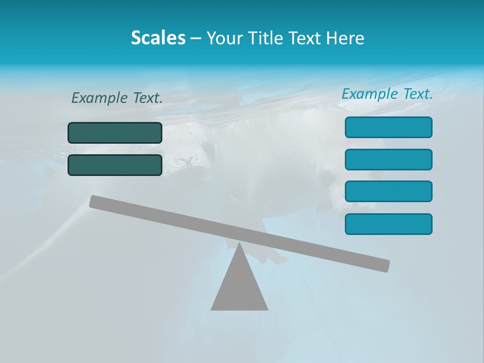 Underwater Fjord Berg PowerPoint Template