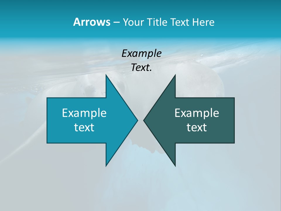 Underwater Fjord Berg PowerPoint Template