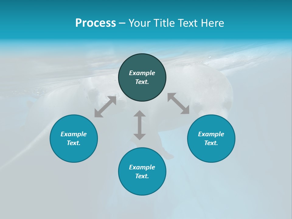 Underwater Fjord Berg PowerPoint Template