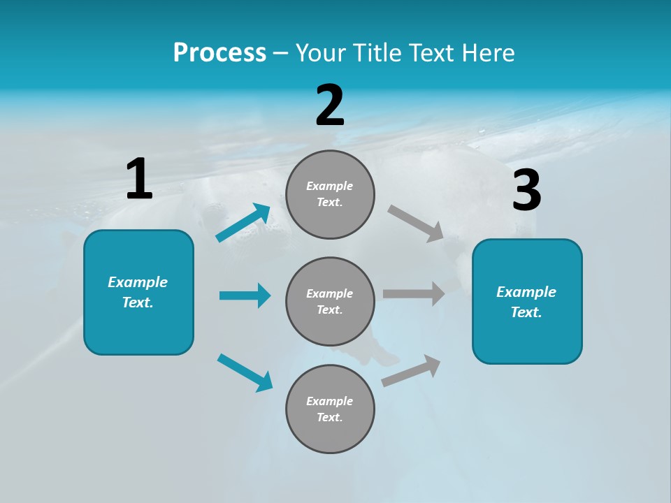 Underwater Fjord Berg PowerPoint Template