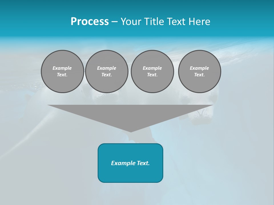 Underwater Fjord Berg PowerPoint Template