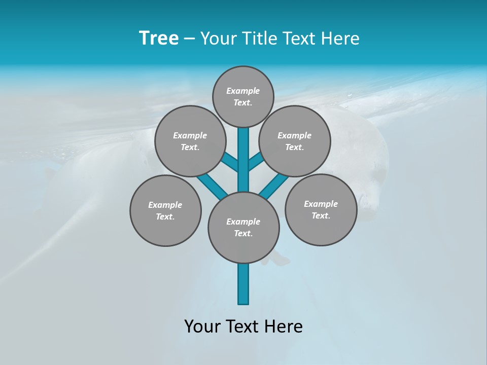 Underwater Fjord Berg PowerPoint Template