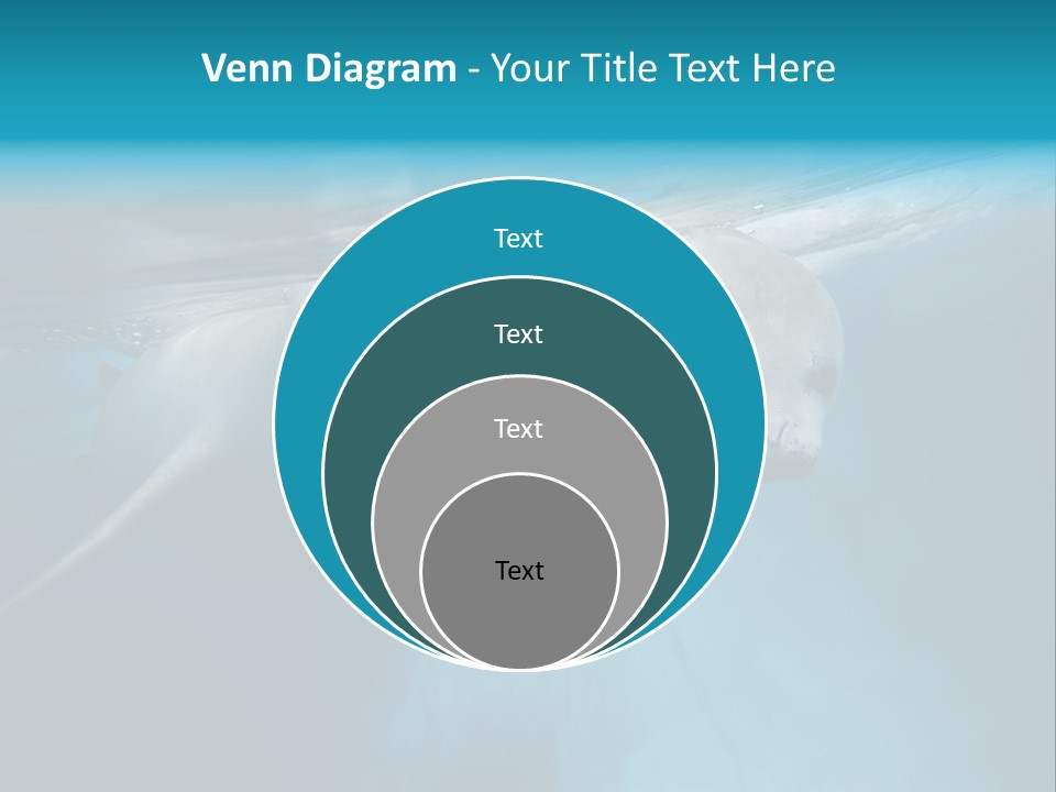 Underwater Fjord Berg PowerPoint Template
