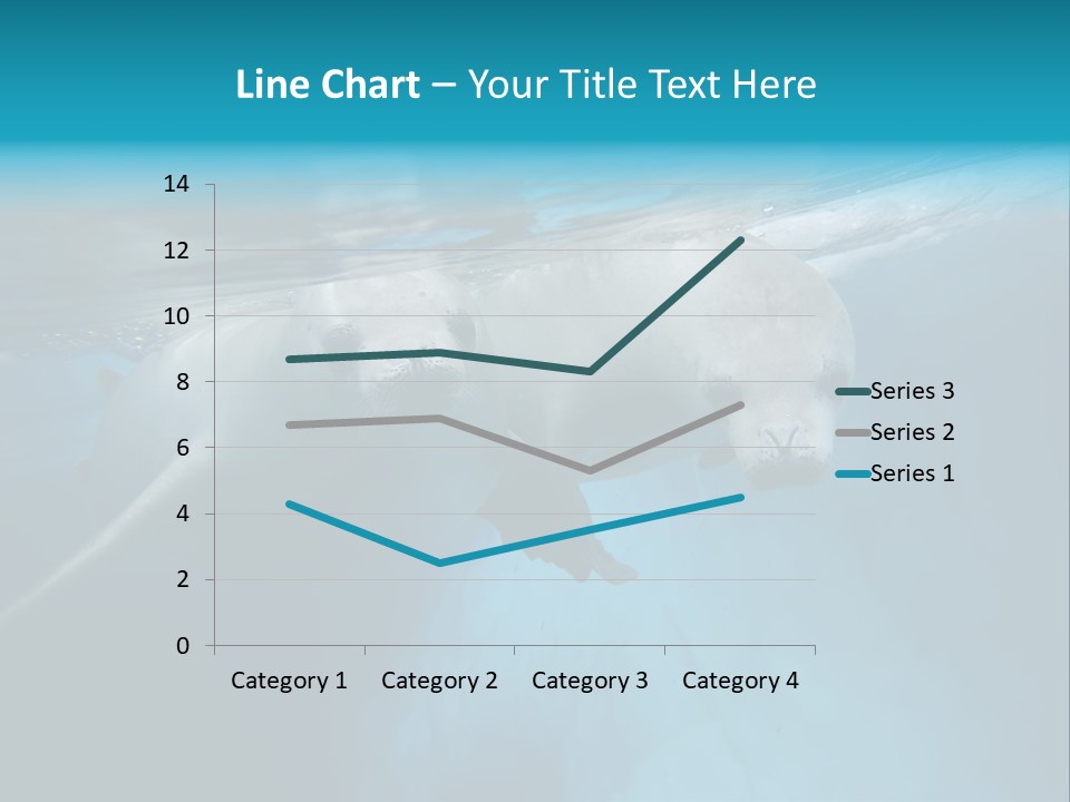 Underwater Fjord Berg PowerPoint Template
