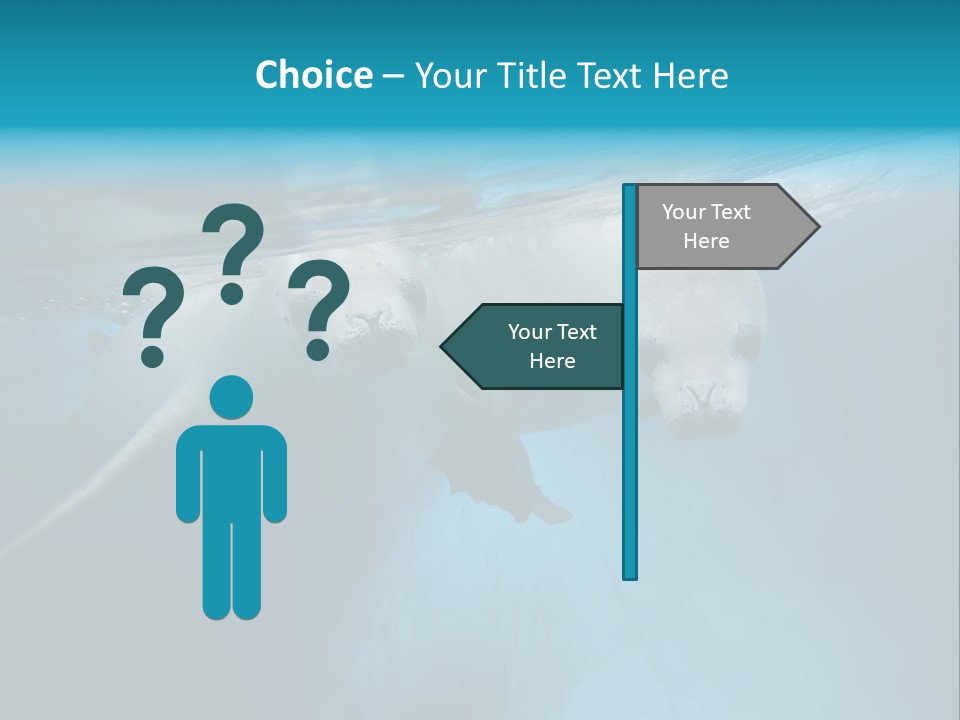 Underwater Fjord Berg PowerPoint Template