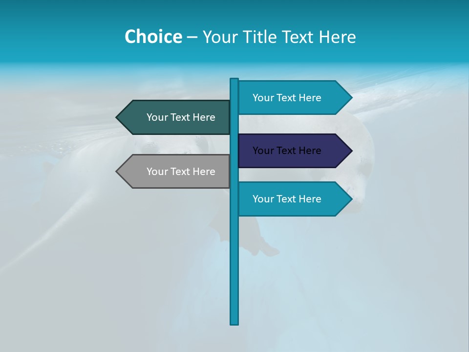 Underwater Fjord Berg PowerPoint Template