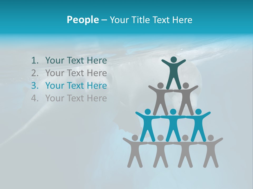 Underwater Fjord Berg PowerPoint Template