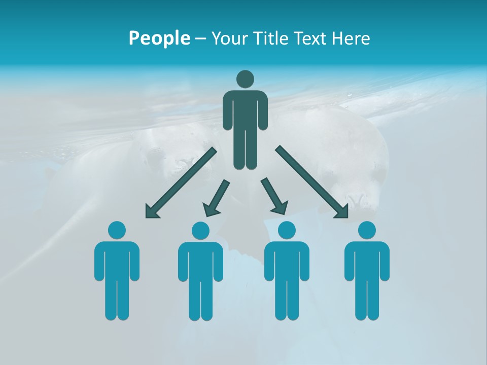 Underwater Fjord Berg PowerPoint Template