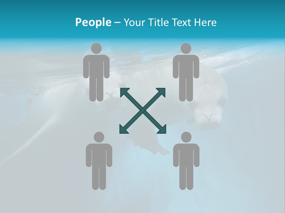 Underwater Fjord Berg PowerPoint Template