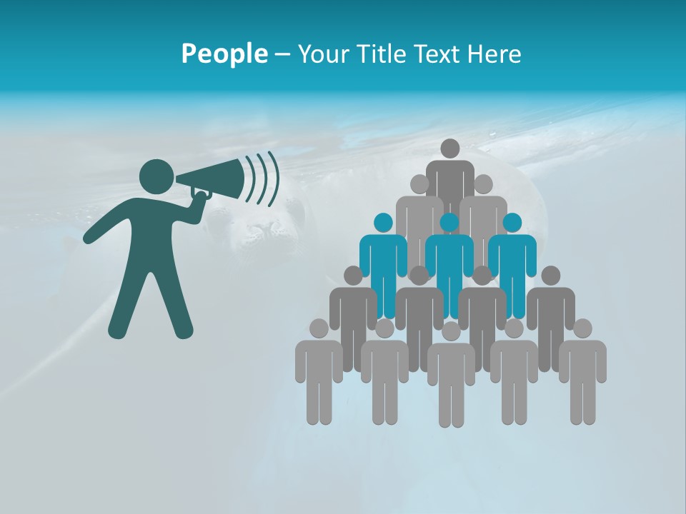 Underwater Fjord Berg PowerPoint Template