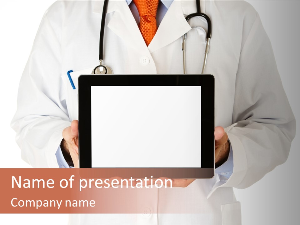 Empty Equipment Touch PowerPoint Template